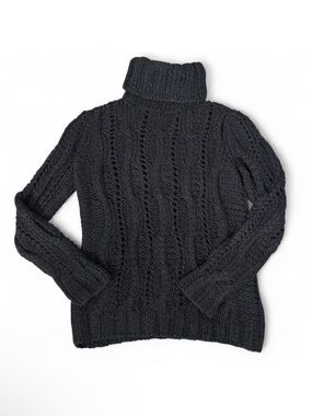 Dolce & Gabbana Wool Knit Turtleneck Pullover Sweater, Size 6